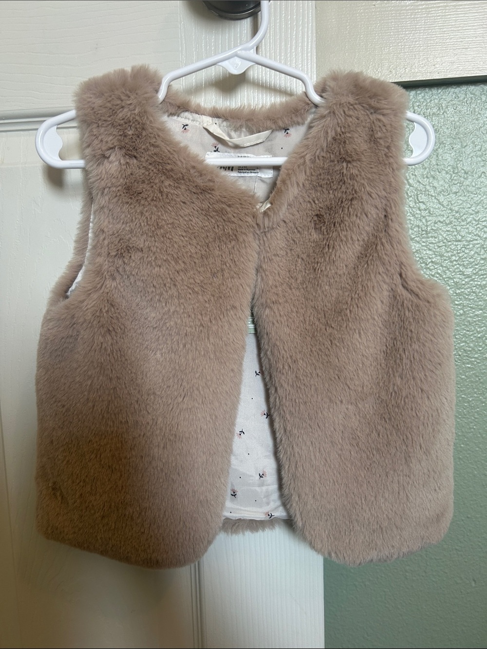 H&M Kids Faux Fur Vest - Taupe